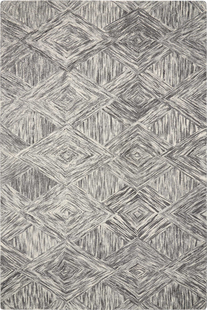 Nourison Linked LNK01 Charcoal Area Rug main image