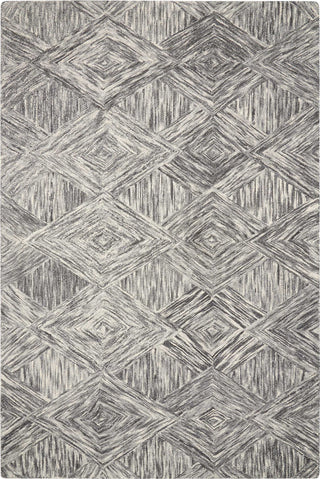 Nourison Linked LNK01 Charcoal Area Rug main image