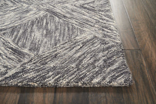 Nourison Linked LNK01 Charcoal Area Rug Detail Image