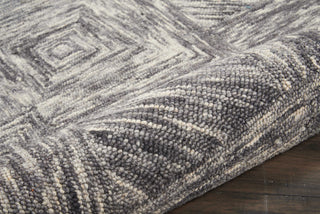 Nourison Linked LNK01 Charcoal Area Rug Detail Image