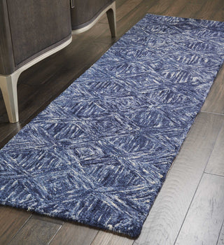 Nourison Linked LNK01 Denim Area Rug Room Image