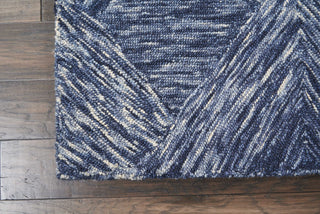 Nourison Linked LNK01 Denim Area Rug Corner Image