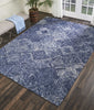Nourison Linked LNK01 Denim Area Rug Room Image