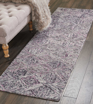 Nourison Linked LNK01 Heather Area Rug Room Image Feature