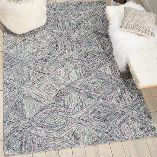 Nourison Linked LNK01 Heather Area Rug Room Image Feature