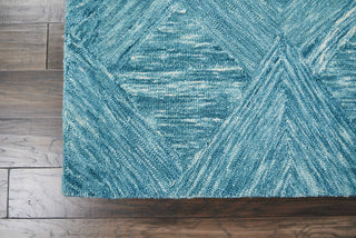 Nourison Linked LNK01 Marine Area Rug Corner Image