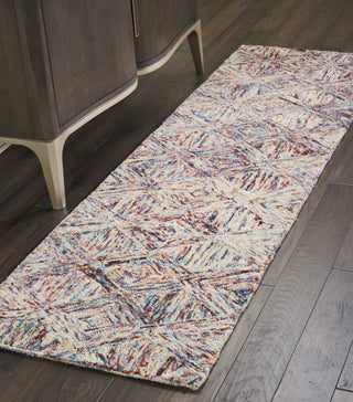 Nourison Linked LNK01 Multicolor Area Rug Room Image Feature