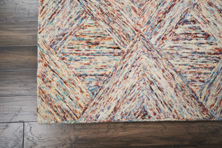 Nourison Linked LNK01 Multicolor Area Rug Corner Image