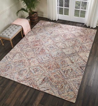 Nourison Linked LNK01 Multicolor Area Rug Room Image Feature