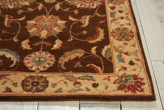 Nourison Living Treasures LI04 Brown Area Rug Detail Image