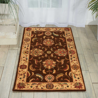 Nourison Living Treasures LI04 Brown Area Rug Room Image