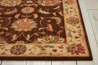 Nourison Living Treasures LI04 Brown Area Rug Detail Image