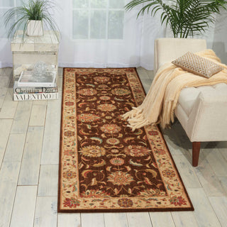 Nourison Living Treasures LI04 Brown Area Rug Room Image