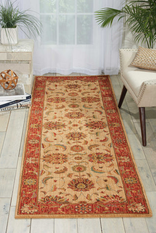 Nourison Living Treasures LI04 Ivory Red Area Rug Room Image