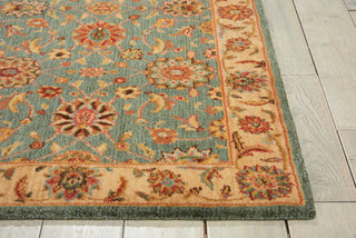 Nourison Living Treasures LI05 Aqua Area Rug Detail Image