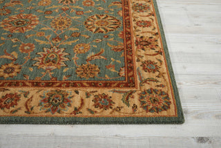 Nourison Living Treasures LI05 Aqua Area Rug Detail Image