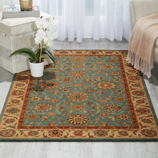 Nourison Living Treasures LI05 Aqua Area Rug Room Image