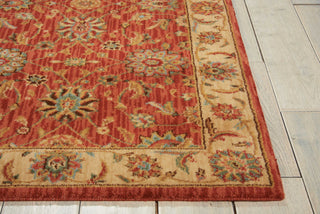 Nourison Living Treasures LI05 Rust Area Rug Detail Image