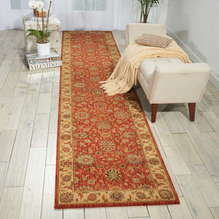 Nourison Living Treasures LI05 Rust Area Rug Room Image