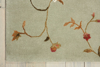 Nourison Modern Elegance LH02 Sage Area Rug Corner Image