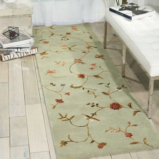 Nourison Modern Elegance LH02 Sage Area Rug Room Image