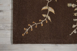 Nourison Modern Elegance LH06 Brown Area Rug 6' X 8'