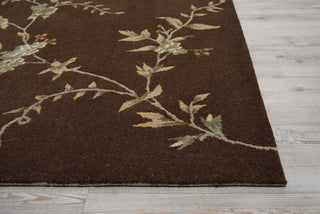 Nourison Modern Elegance LH06 Brown Area Rug 6' X 8'