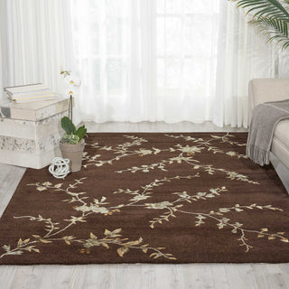 Nourison Modern Elegance LH06 Brown Area Rug 6' X 8'