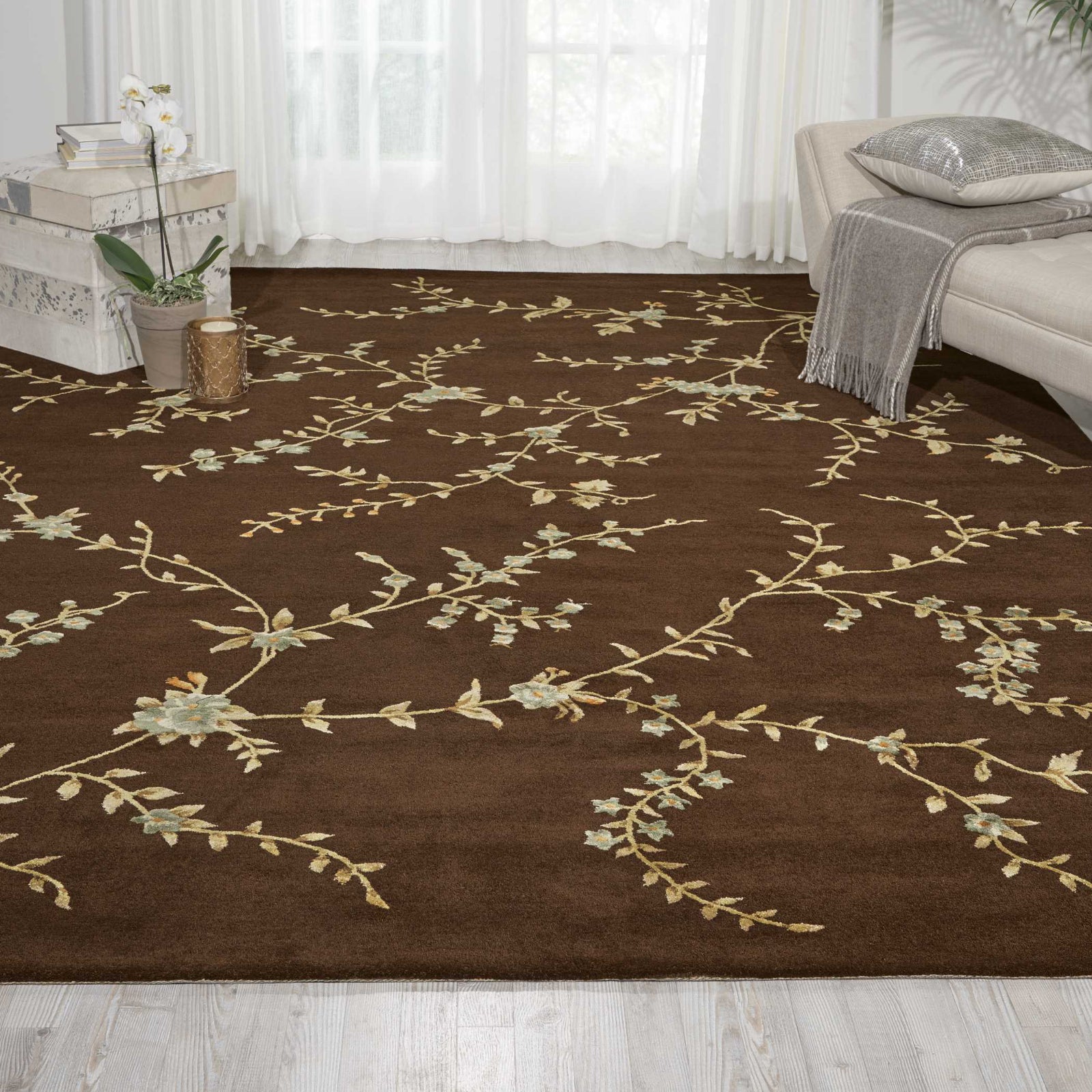 Nourison Modern Elegance LH06 Brown Area Rug – Incredible Rugs and Decor