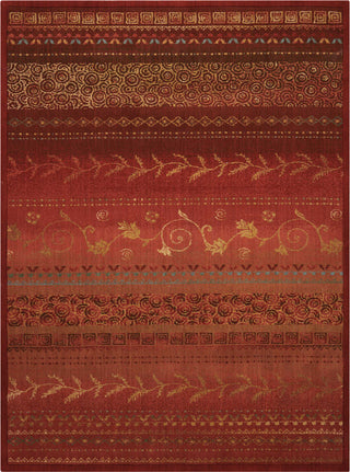 Nourison Radiant Impression LK02 Crimson Area Rug 5'6'' X 7'5''