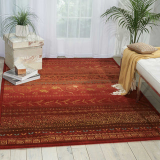 Nourison Radiant Impression LK02 Crimson Area Rug Room Image Feature