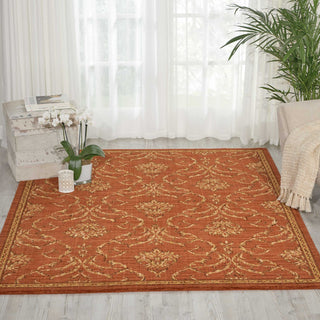 Nourison Radiant Impression LK08 Persimmon Area Rug 6' X 8'