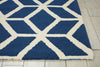 Nourison Linear LIN01 Blue Ivory Area Rug Detail Image