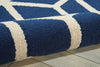 Nourison Linear LIN01 Blue Ivory Area Rug Detail Image