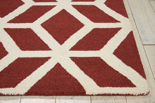 Nourison Linear LIN01 Brick Ivory Area Rug Detail Image