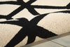 Nourison Linear LIN01 Ivory Black Area Rug Detail Image