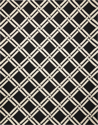 Nourison Linear LIN04 Black White Area Rug