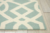 Nourison Linear LIN05 Aqua Ivory Area Rug Detail Image