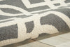 Nourison Linear LIN05 Grey Ivory Area Rug Detail Image