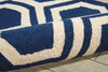 Nourison Linear LIN07 Blue Ivory Area Rug Detail Image