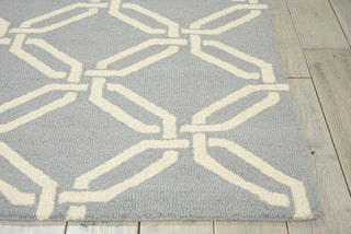 Nourison Linear LIN08 Light Blue Area Rug Detail Image