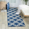 Nourison Linear LIN08 Navy Area Rug Room Image Feature