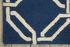Nourison Linear LIN08 Navy Area Rug Corner Image