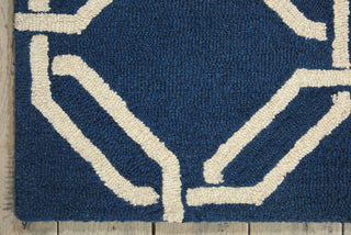 Nourison Linear LIN08 Navy Area Rug Corner Image