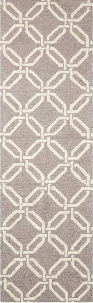 Nourison Linear LIN08 Silver Area Rug