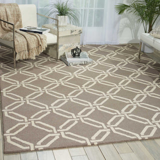 Nourison Linear LIN08 Silver Area Rug Room Image