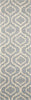 Nourison Linear LIN15 Light Blue Area Rug 2'3'' X 7'6'' Runner