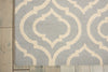 Nourison Linear LIN15 Light Blue Area Rug Corner Image