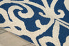Nourison Linear LIN19 Navy/Ivory Area Rug Detail Image