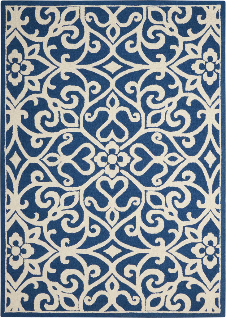 Nourison Linear LIN19 Navy/Ivory Area Rug main image